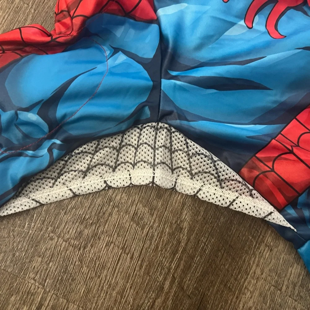 Marvel Spider-Man Blue and Red Muscle Kids Costume - Picture 5 of 10